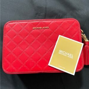 Michael Kors Scarlet Quilted Crossbody Bag
